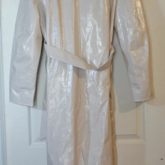 Topshop White Trench Coat Size 14 - Picture 2 of 6